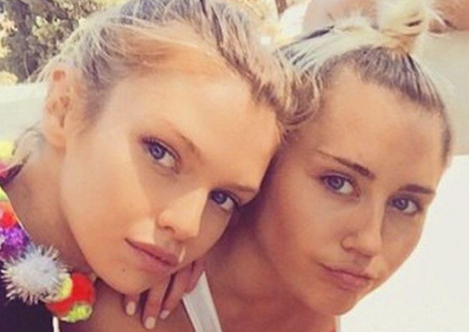 Miley Cyrus Makes Out With Nice Young Lady While Wearing Gold Sequins, Also Her #Instapride Campaign Is Legit