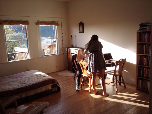 Signing a lease for my first apartment in Oakland