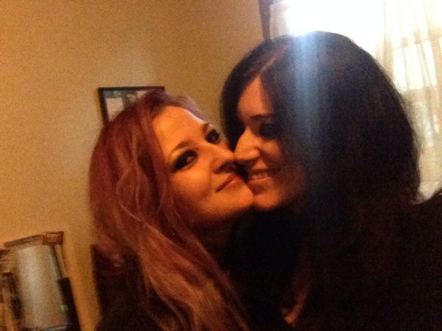 Our faces were perpetually stuck together, it was gross.