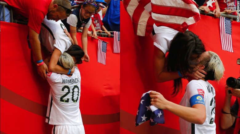 Boob(s On Your) Tube: Abby Wambach Makes Out With Her Wife On International TV, Deal With It