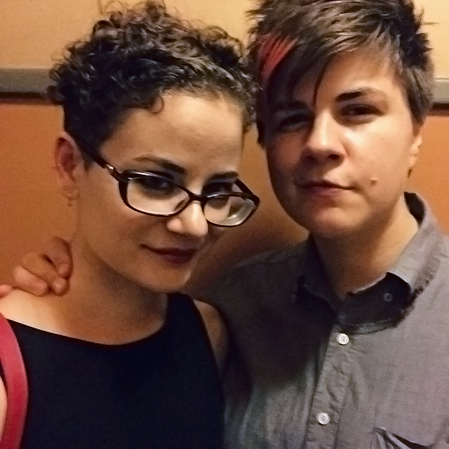 we dressed up and went out and took this photo in really bad lighting