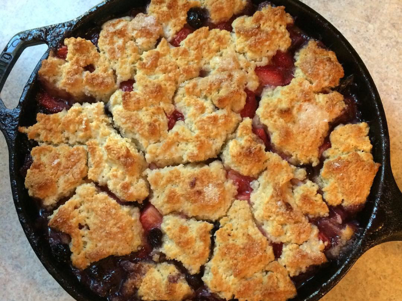 Get Baked: Summer Berry Cobbler With Buttermilk Biscuit Crust