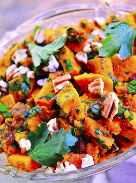 Personally there is way too much cooking involved to call this a salad.