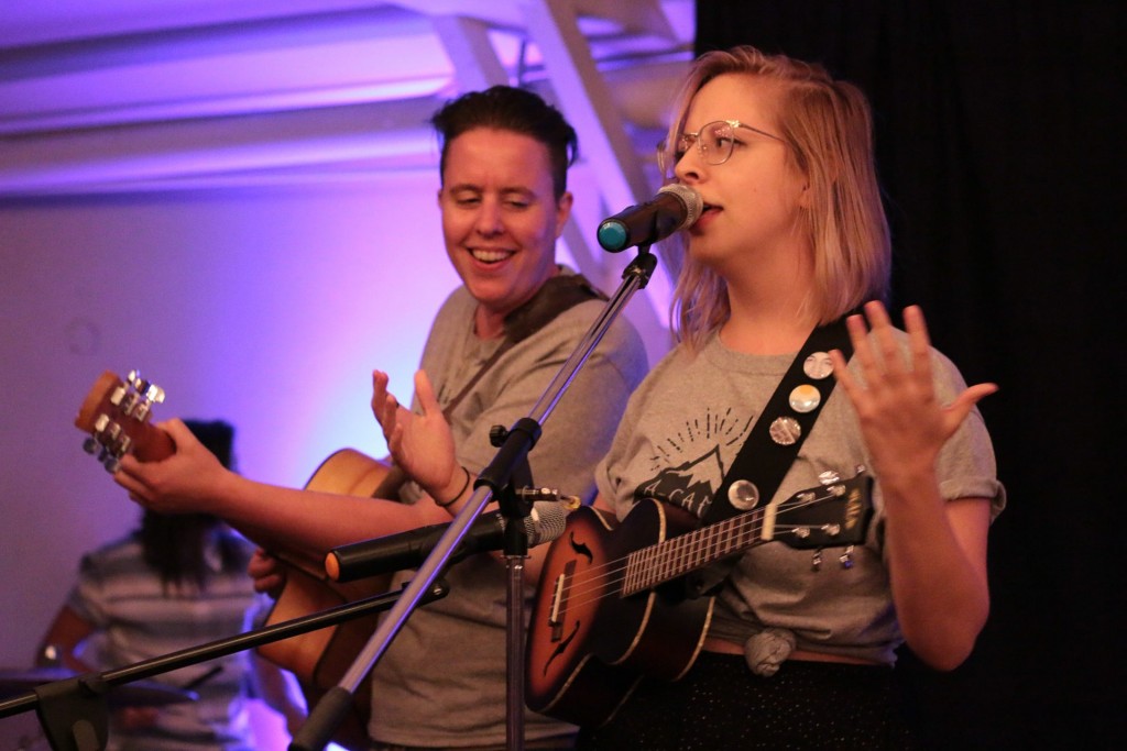 Marni and Julia singing "Blank Space" (photo by Taylor)