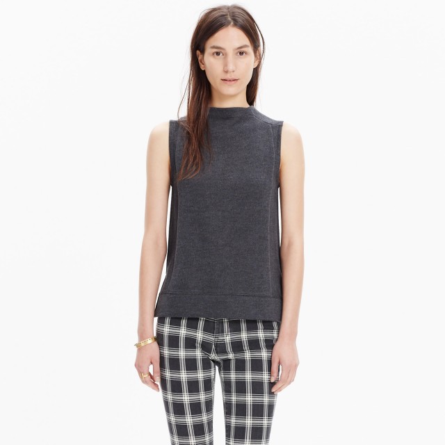 %Madewell Sleeveless Funnel Neck