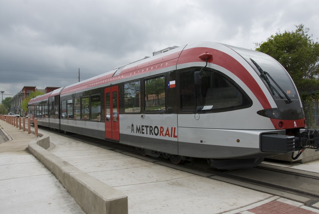 Austin's new commuter rail is testing tracks and crossing guards around Saltillo Station