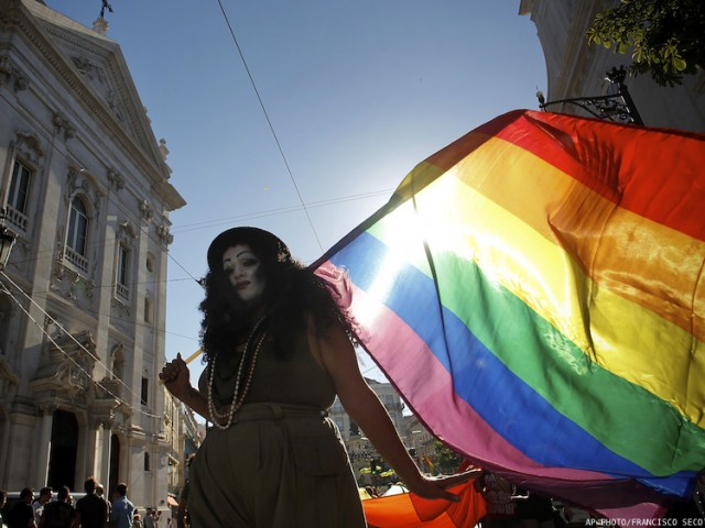 From Gay Pride in Lisbon. (AP Photo/Francisco Seco)