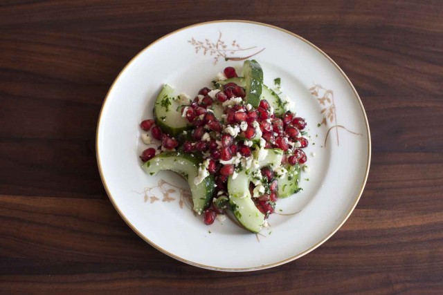 Cucumber Pomegranate Salad