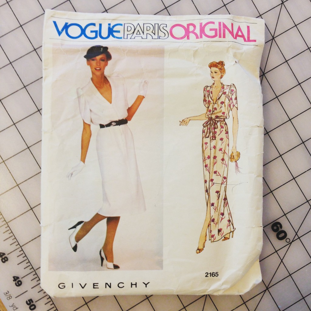 A vintage Vogue pattern by designer Givenchy; I recently wore this dress to a fundraiser.