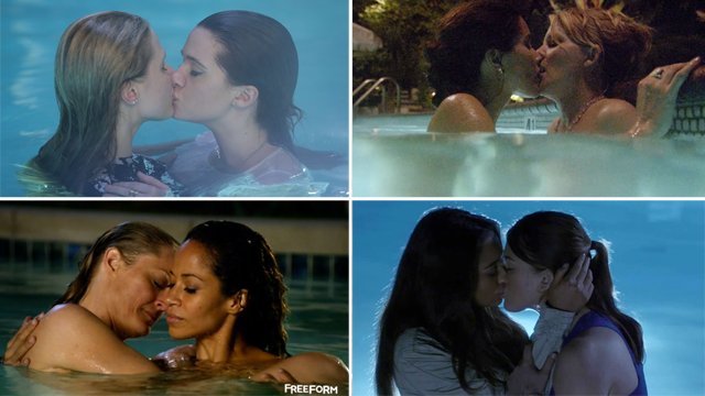 10 Sexiest Lesbian TV Scenes That Got Everybody Wet (Because Pools)