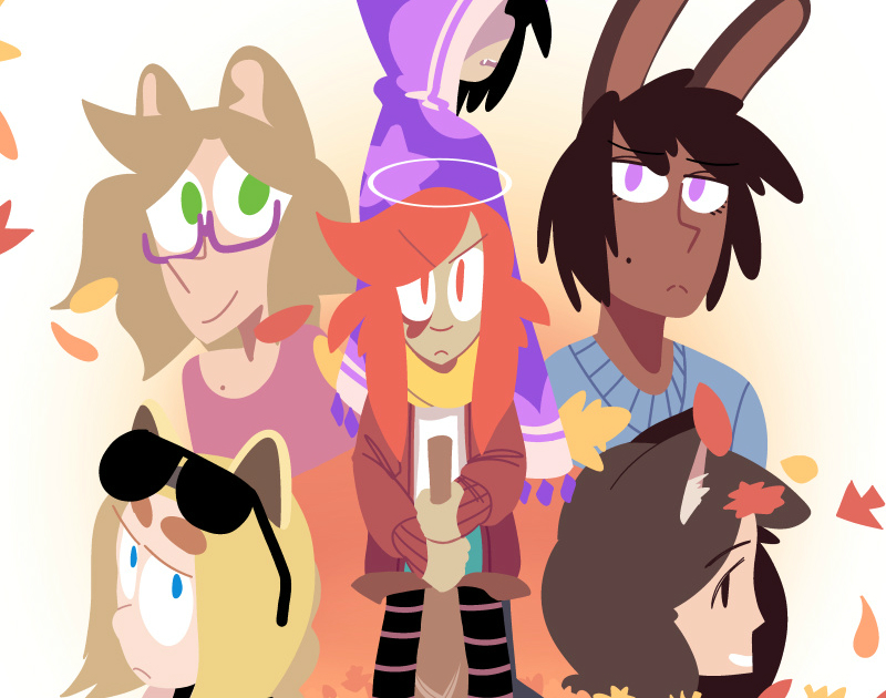 Drawn to Comics: Webcomic “Goodbye to Halos” is Full of Cute Queer Characters and Amazing Colors