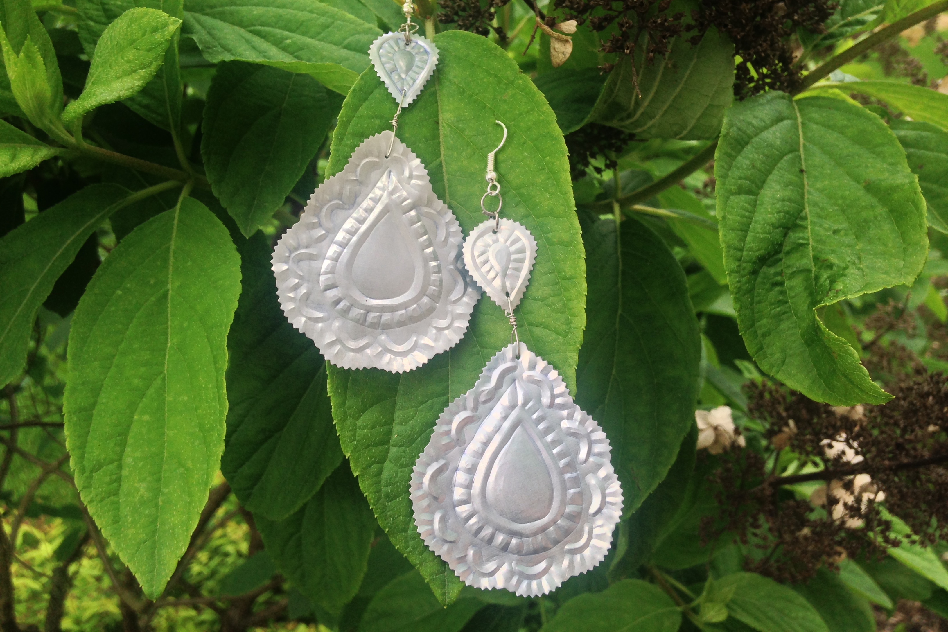 Reuse, Recycle, Repoussé: Beer Can Earrings