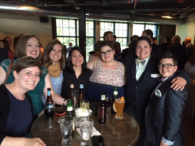 Columbus 'straddlers at a WEDDING! A wedding! Together! Looking so cute!