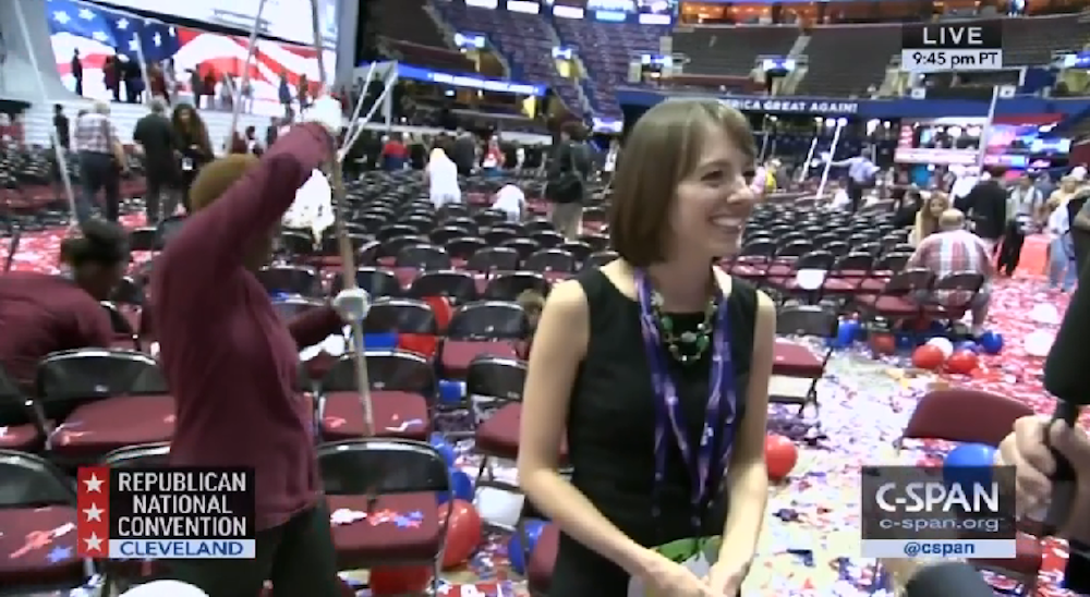 Let This Balloon Stabber At The Republican National Convention Bring You Peace
