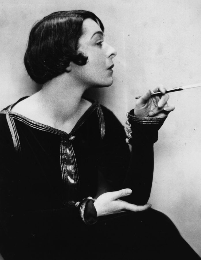 circa 1920: Alla Nazimova (born Mariam Levington, 1879 - 1945), the Russian born Hollywood film star and actress, who made a number of films in America. (Photo by Hulton Archive/Getty Images)