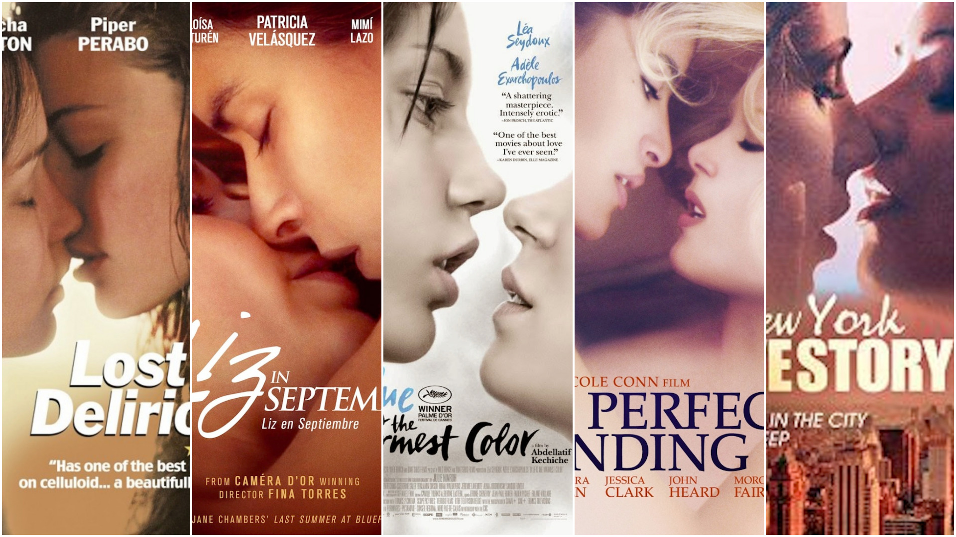 22 Lesbian/Bisexual Movie Covers Featuring Women’s Faces Just Inches From Each Other