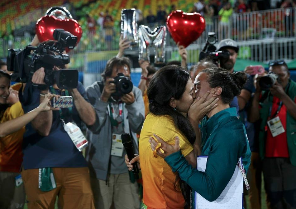 Oh My God This Lesbian Rugby Proposal at the Rio Olympics