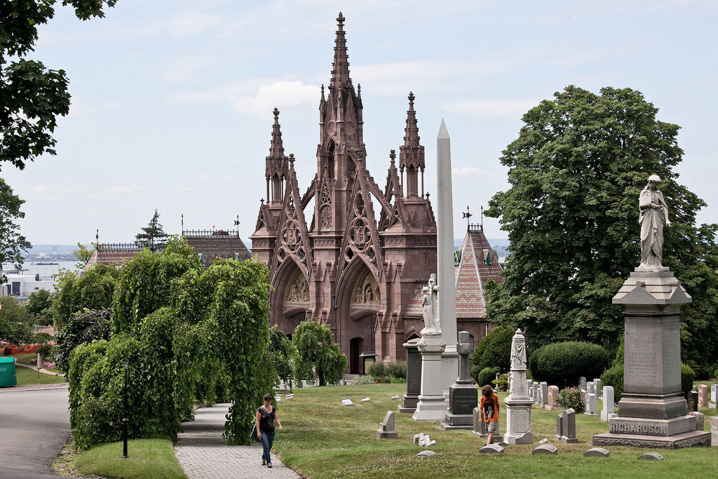 Green-wood cemetery via NYTimes.