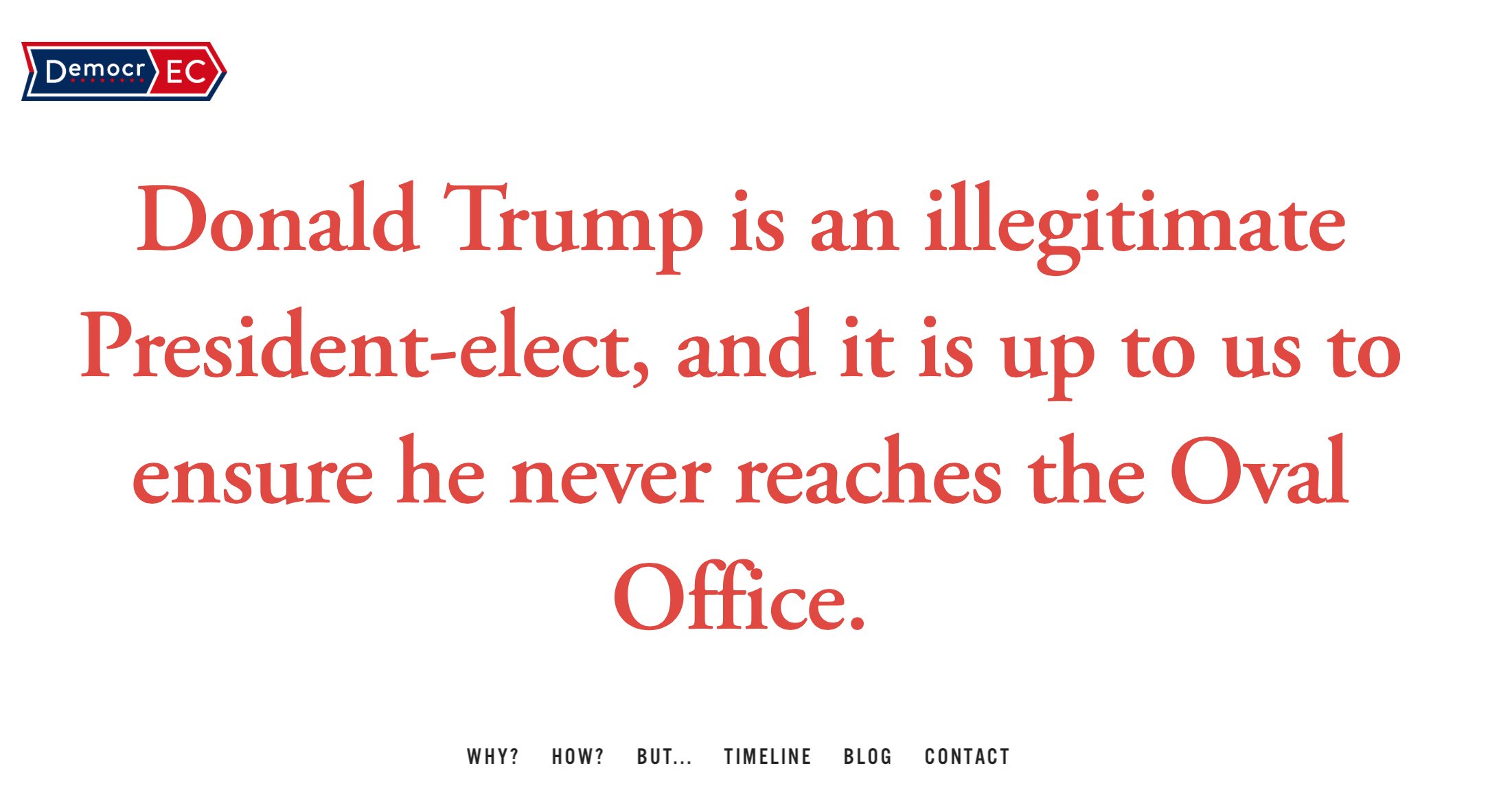 #DemocrEC: Queers Launch Grassroots Campaign To Stop Trump Presidency, It Could Work