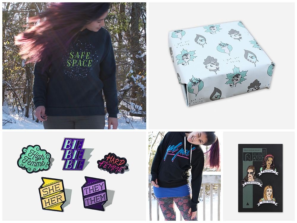 Autostraddle Holiday Merch: New Stuff, Thrilling Markdowns, Queer Wrapping Paper, Get It Now!