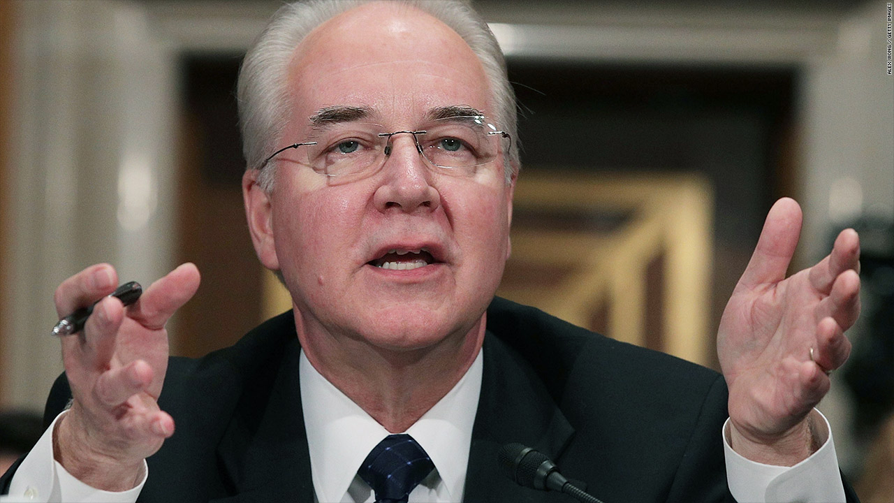 How To Stop Tom Price From Becoming Health and Human Services Secretary With Your Phone and Your Friends