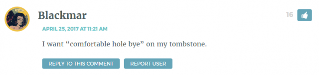I want “comfortable hole bye