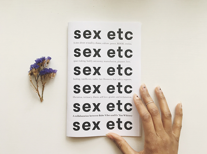 cover of sex etc zine, repeating 