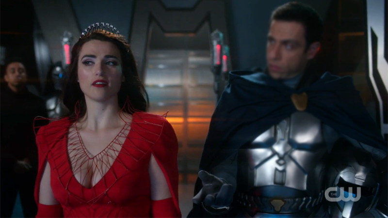 Lena ignores a guard holding out his hand for her to take