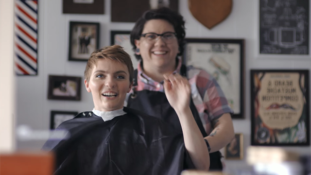 Shonda Rhimes Gives Butch Barber Kylee Howell the Dove Real Beauty Treatment