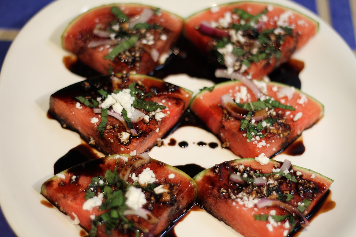 Femme Brûlée: Savory Balsamic Watermelon Wedges
