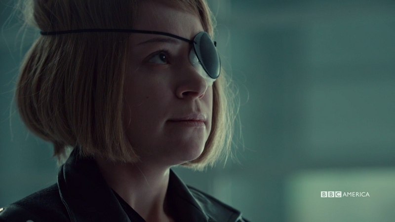 Sarah as Rachel glares at PT
