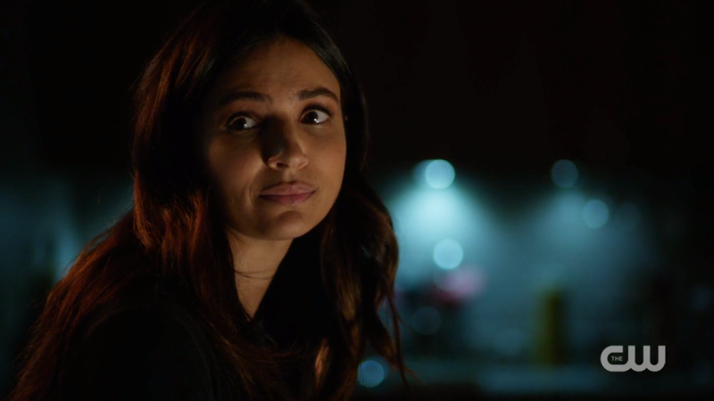 Maggie looks scared and sad