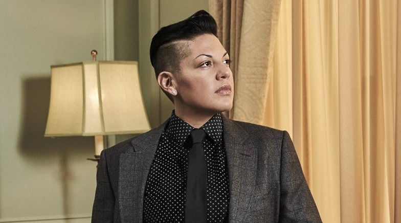 Autostraddle Feelings Atrium: Sara Ramirez in This Suit and Suspenders With a Pocket Chain Around Your Heart