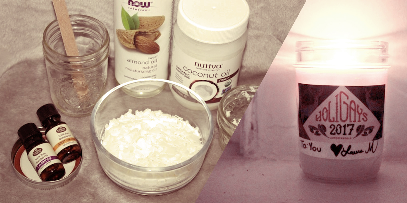 DIY Soy Massage Candles For The Holigays (and Beyond)