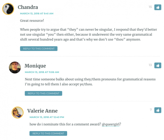 Chandra: Great resource! When people try to argue that “they