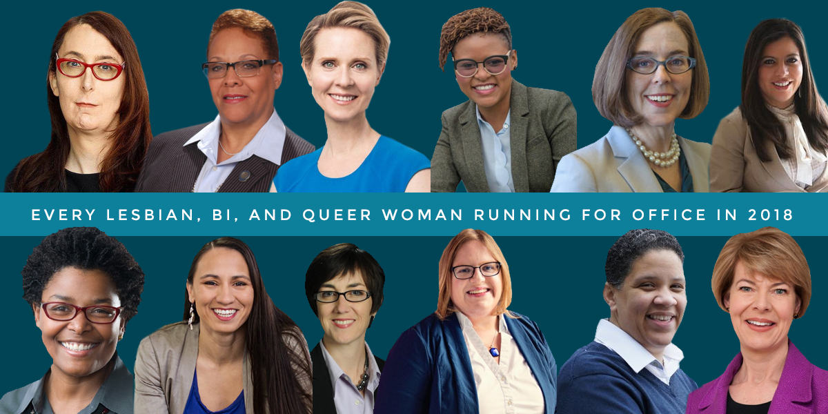 Every Lesbian, Bisexual, Queer And/Or Trans Woman Running for US Office in 2018