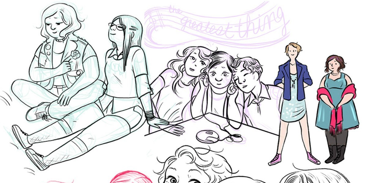Drawn to Comics: You’re Gonna Love Sarah Winifred Searle’s Bisexual YA Graphic Novel “The Greatest Thing”