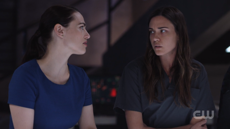 Lena and Sam look at each other