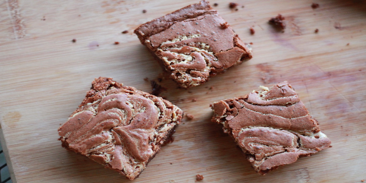 Femme Brûlée: Tahini-Swirled Brownies