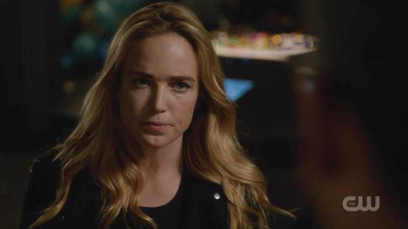 Sara looks sternly at Gary