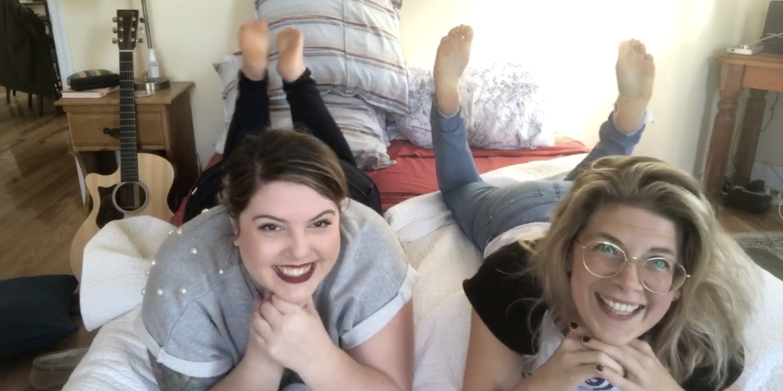 VIDEO! Getting in Bed With Kristin + Mary Lambert: Always Send the Book of Annotated Poetry