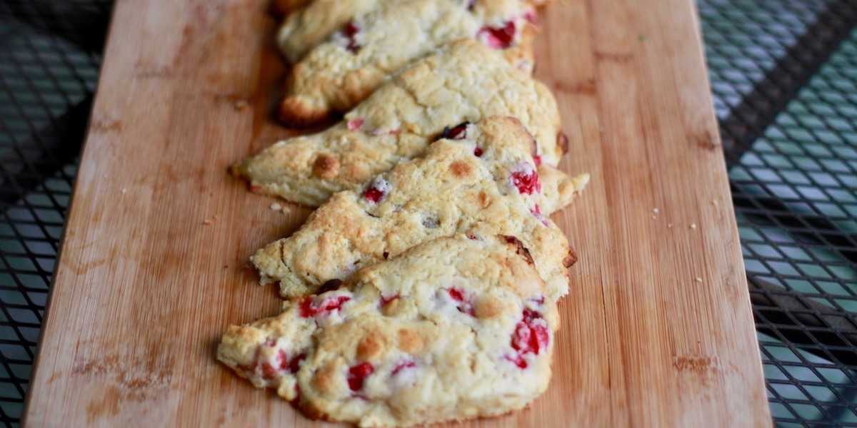Femme Brûlée: Cranberry White Chocolate Scones