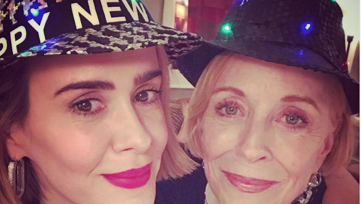 No Filter: Sarah Paulson and Holland Taylor Ring In 2019 With Extreme Enthusiasm and Silly Hats!