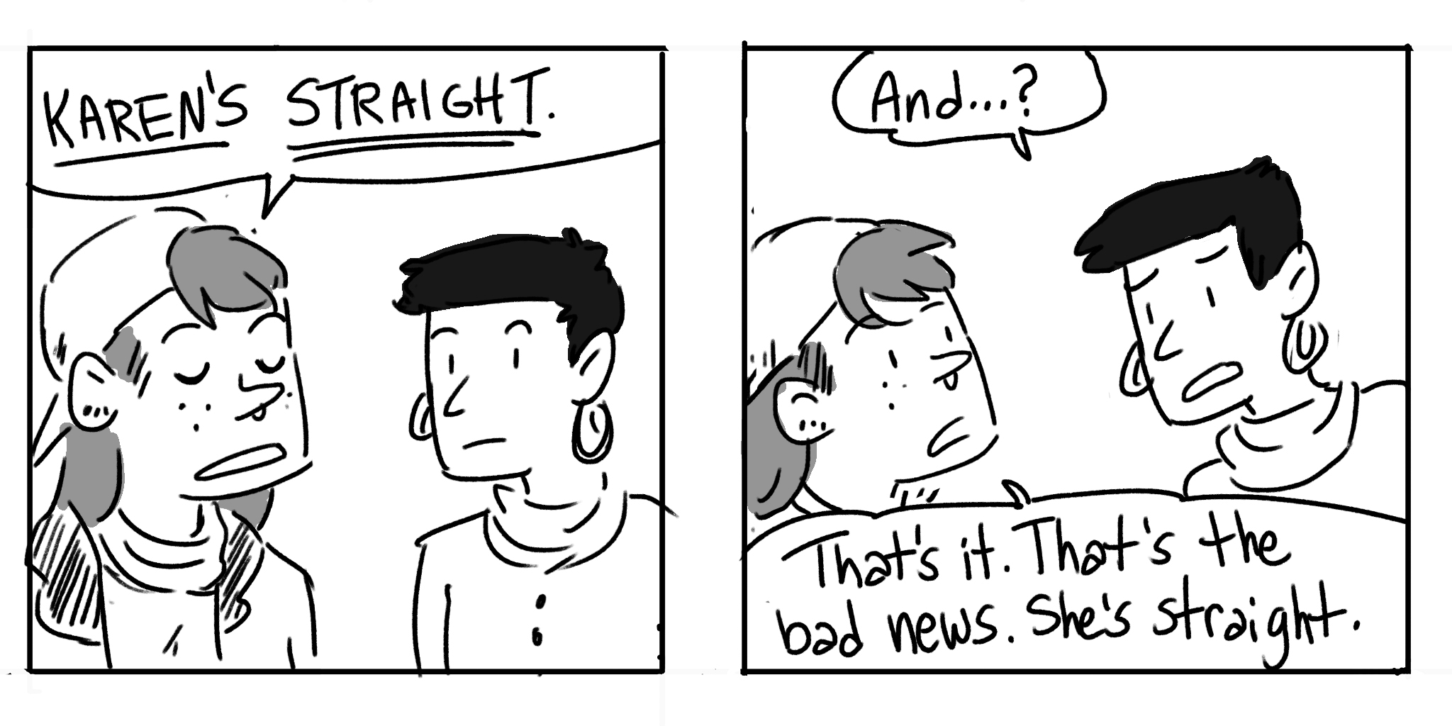 Bad News: She’s Straight