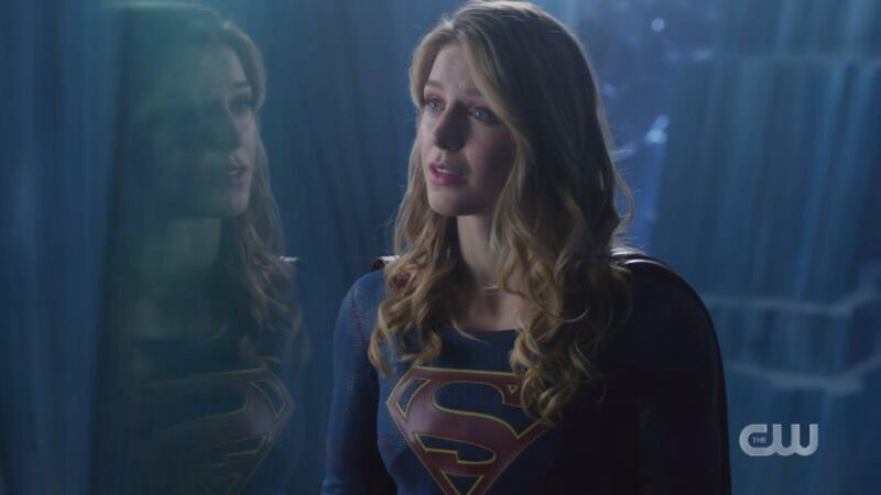 Kara and her reflection