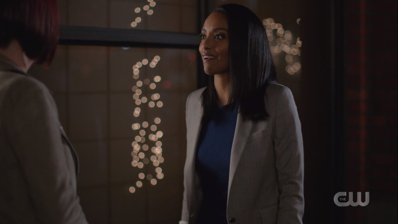 Kelly smiles at Alex
