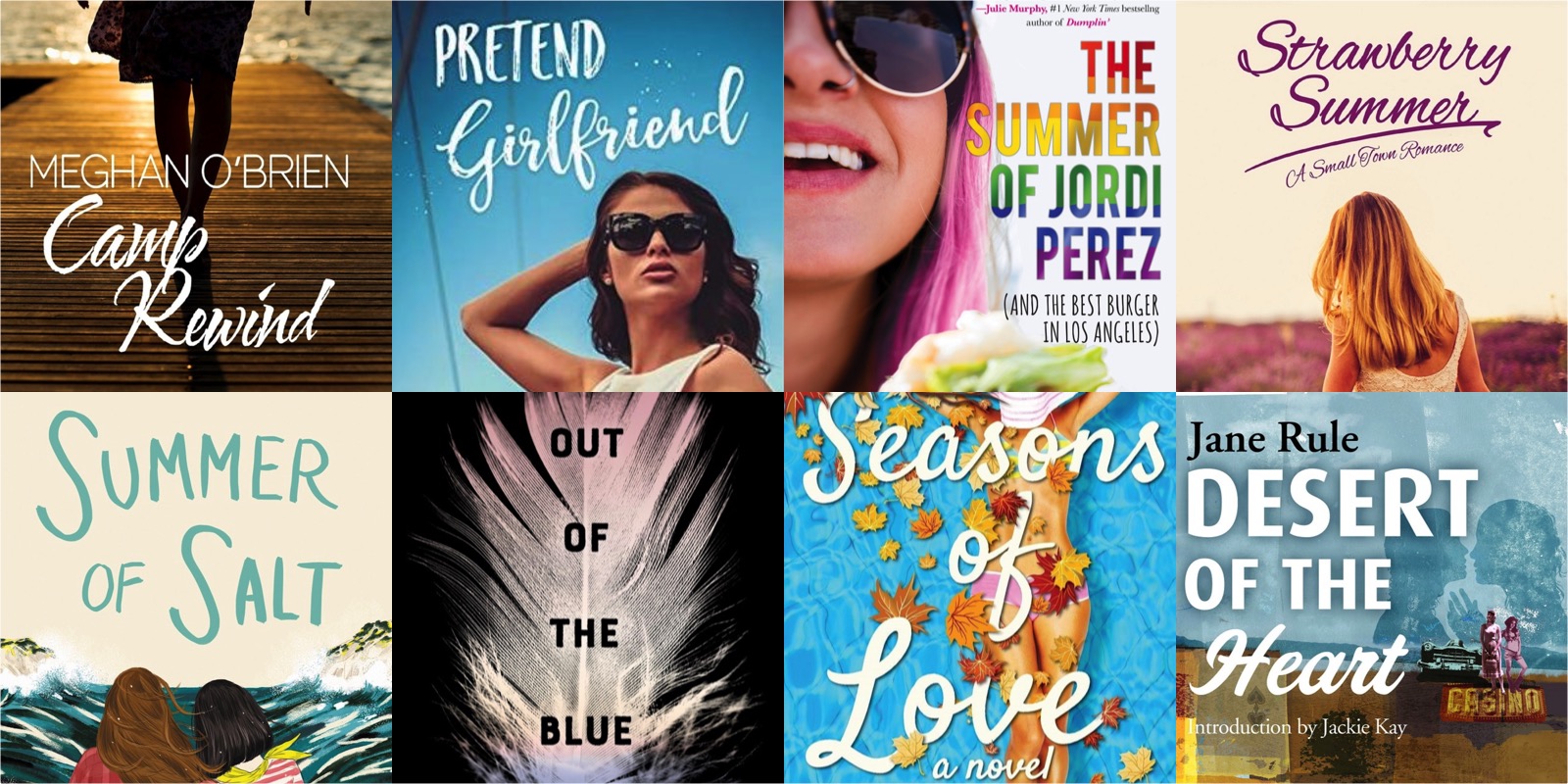 8 Summer Affair Books featuring Lesbian and Bisexual Women