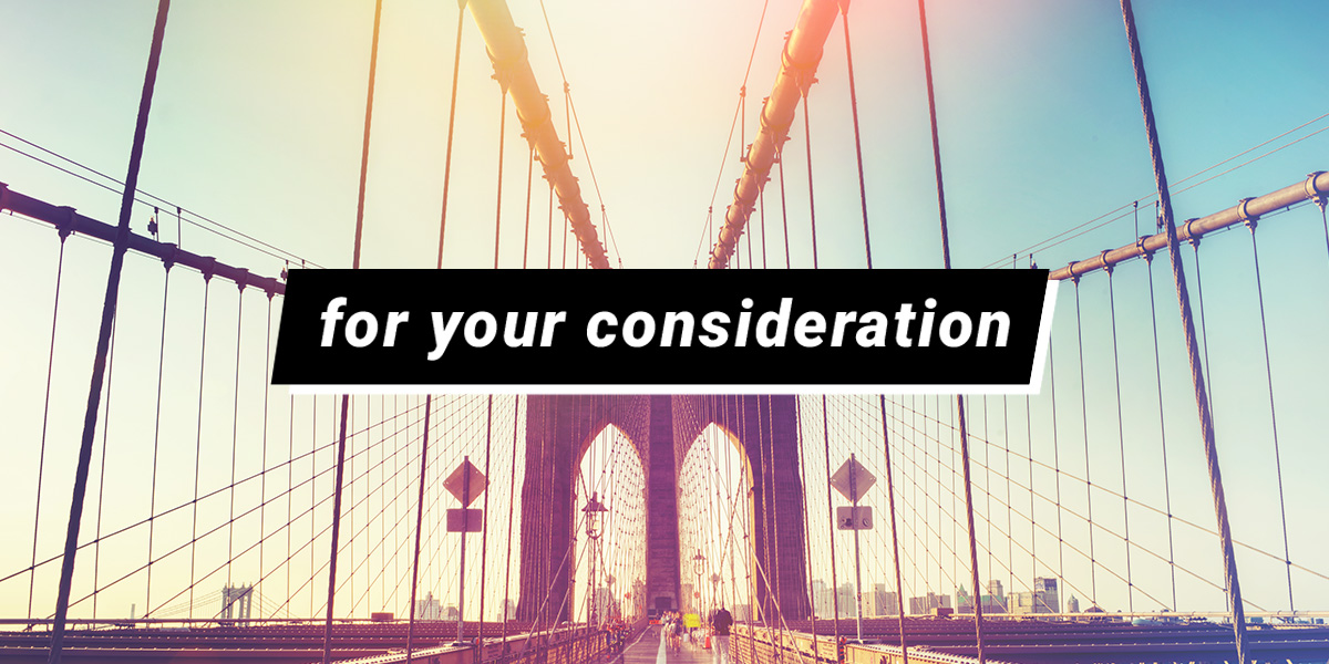 For Your Consideration: Bridges