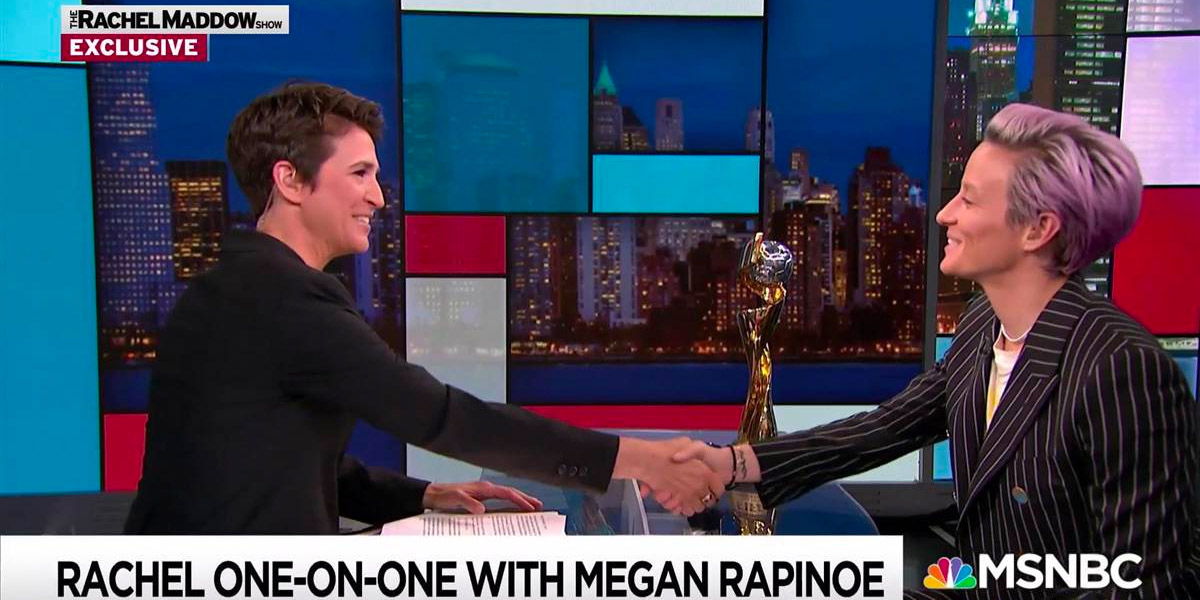VIDEO! Rachel Maddow Casually Asks Megan Rapinoe to Run for President