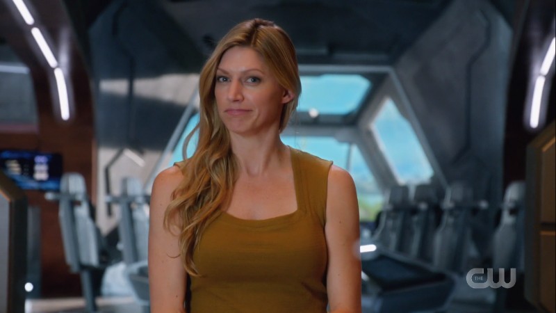 ava smirks at the camera